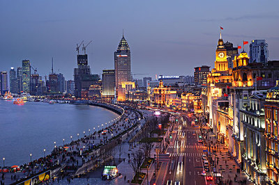 上海_外灘_黃浦江_東方明珠_環球金融中心_上海中心_高清圖片_全景視覺